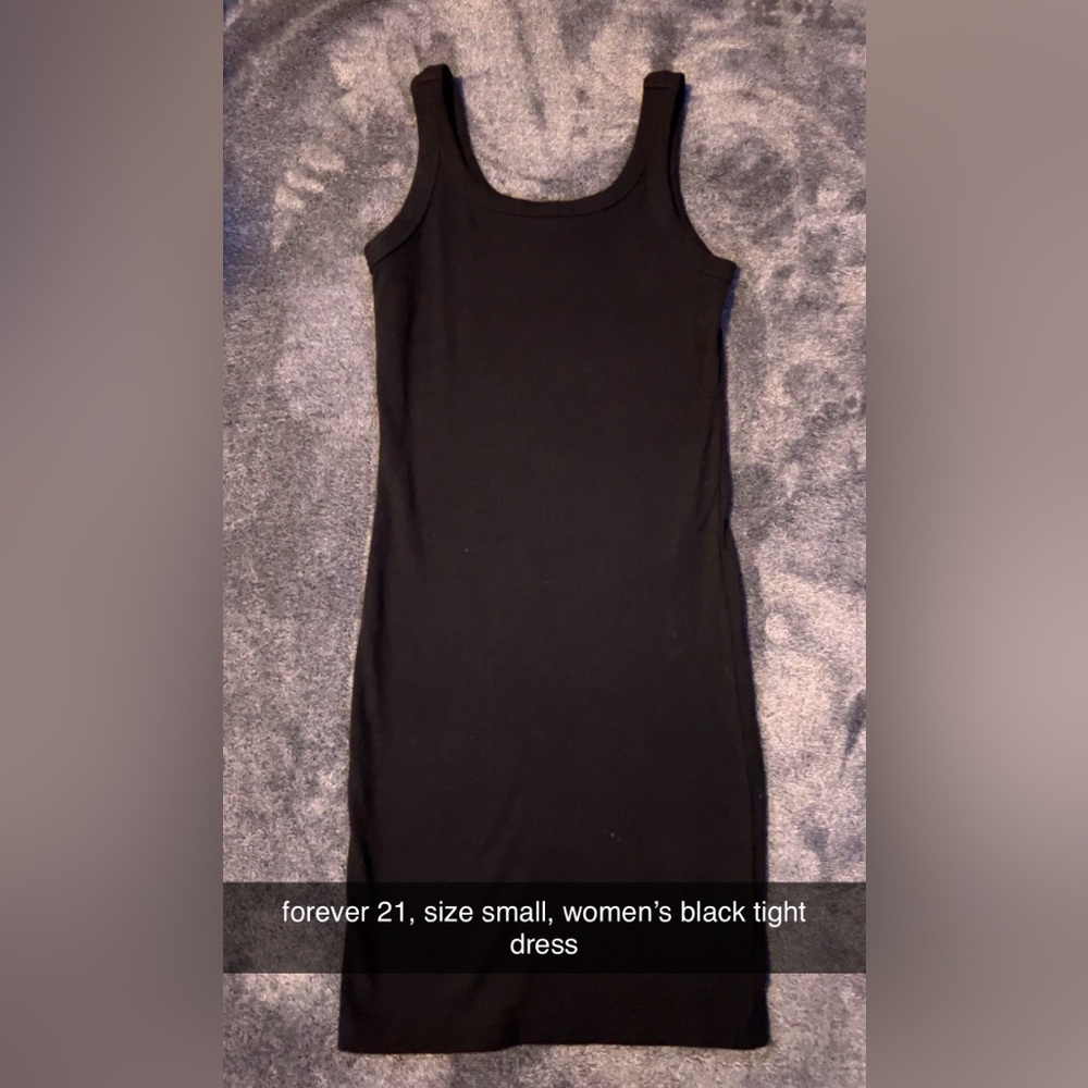Forever 21 black tight to skin dress